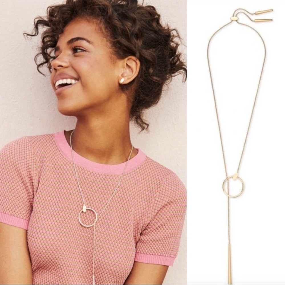 Kendra Scott Tegan Y Necklace In Gold